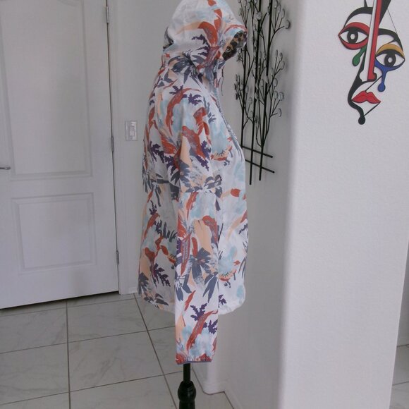 New Columbia Side Hill New Moon Magnolia Floral Print Windbreaker Jacket M - Picture 6 of 16